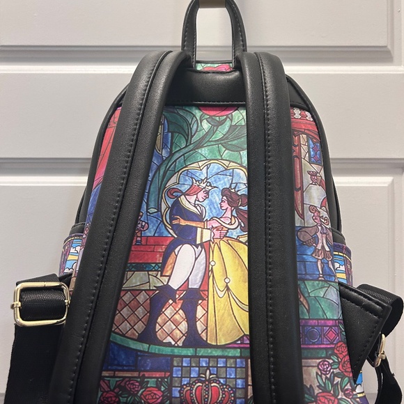 Disney Loungefly Castle Series Mini Backpack - Beauty & The Beast - Picture 5 of 8